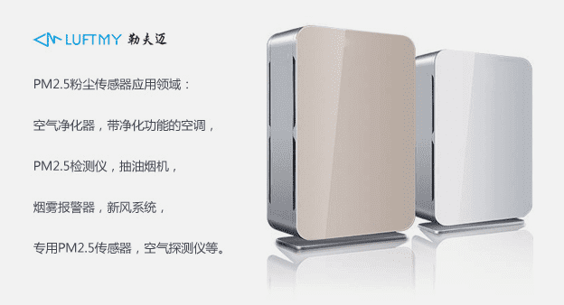 空氣質量PM2.5傳感器在新風系統中的應用